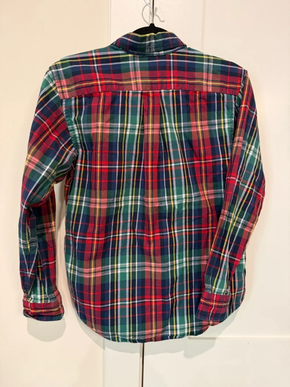 Ralph Lauren Plaid Tartan Button‎ Down Shirt Boys Sz L (14 16)